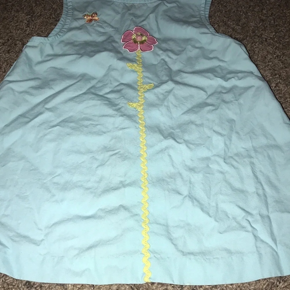 Gymboree Teal/Light Blue Flower Dress